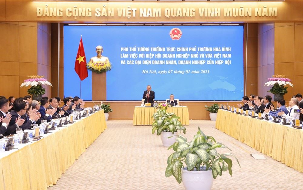 Công ty CP ĐTXD Thiên Lộc tham dự buổi gặp mặt của Phó Thủ tướng Thường trực Trương Hòa Bình với Đoàn đại biểu doanh nghiệp, Doanh nhân tiêu biểu 
